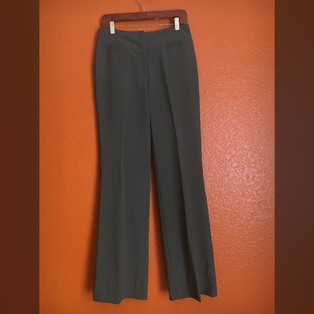 High Waisted Green Olive Pants